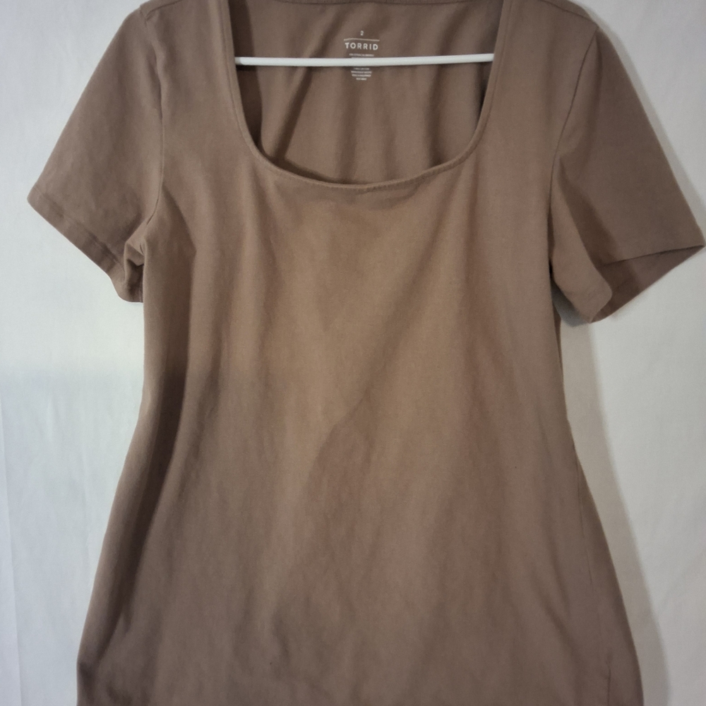 Torrid Women's Brown Short Sleeve Top